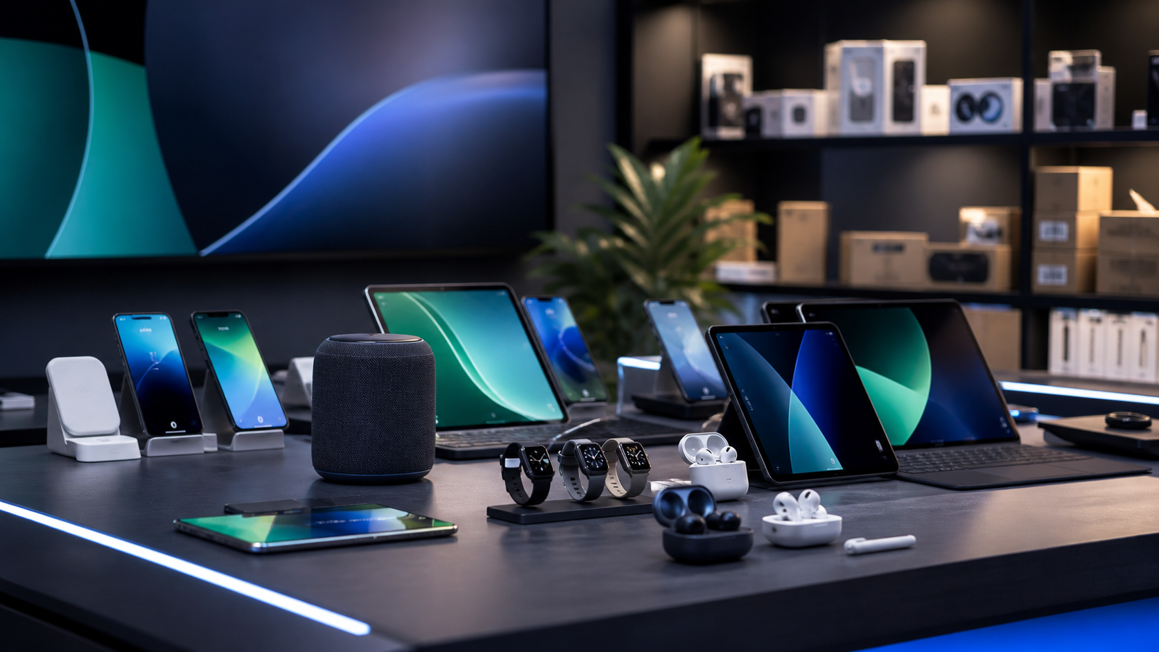 Consumer electronics product launch display